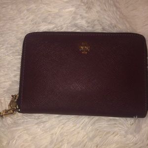 Purple TB wristlet